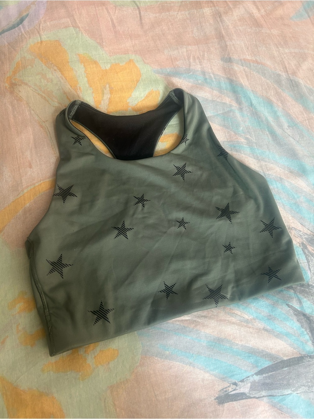 Gap • Gap Fit Star Print Athletic Sports Bra / Cropped Tank